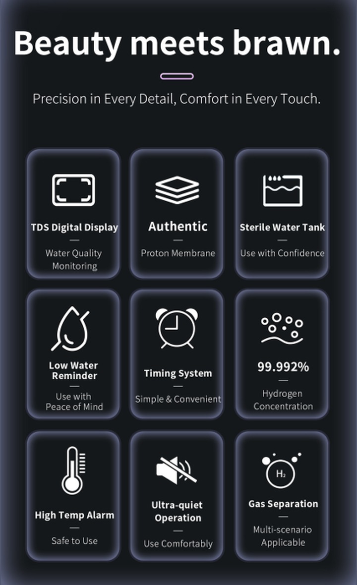 P60 Desktop Hydrogen-Oxygen Machine 3 P60 highlight 2